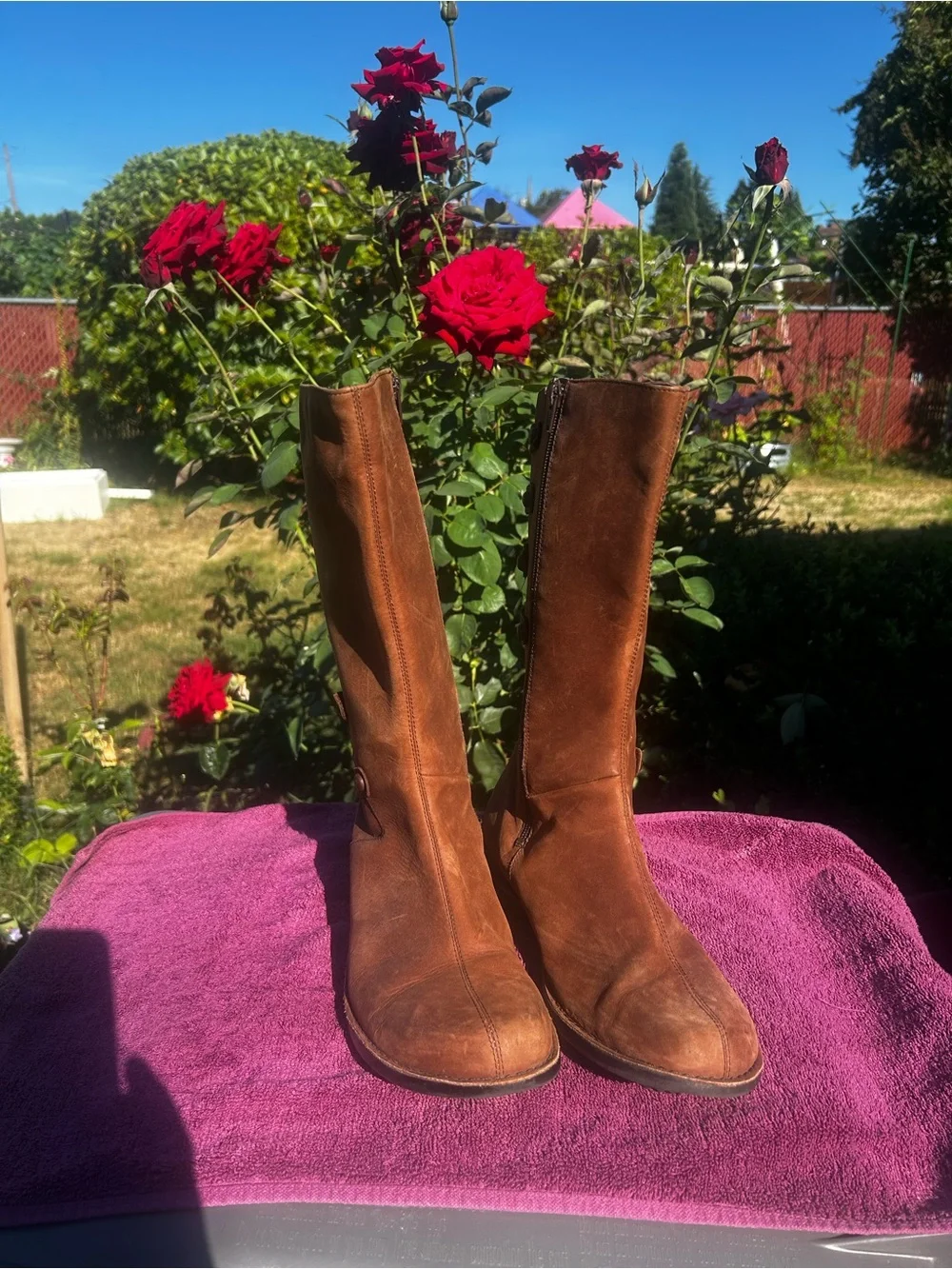Merrell Tetra Launch Womens Cherry Brown Waterproof Riding Boots Size 10